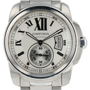 Cartier Caliber de Cartier Stainless Steel Silver Dial 42mm Automatic W7100015