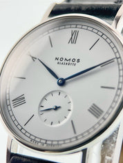 NOMOS Ludwig Stainless Steel White Dial 35mm Manual Wind Men’s Watch 205.S2