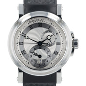 Breguet Marine GMT Silver Dial Stainless Steel 43mm Automatic Mens Watch 5857