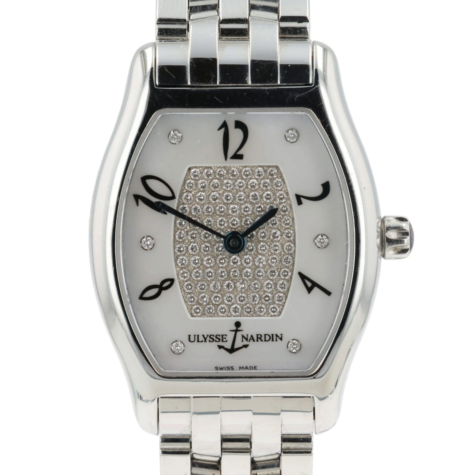 Ulysse Nardin Michelangelo Diamond MOP Dial Steel 26mm Automatic Watch 103-48