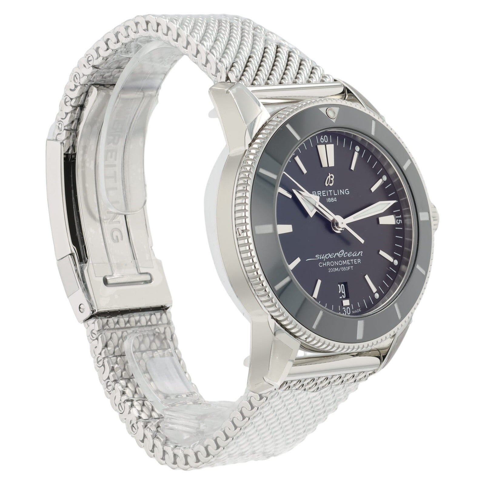 NEW 2026 Breitling Superocean Heritage II Black Dial & Bezel 44mm Watch AB2030