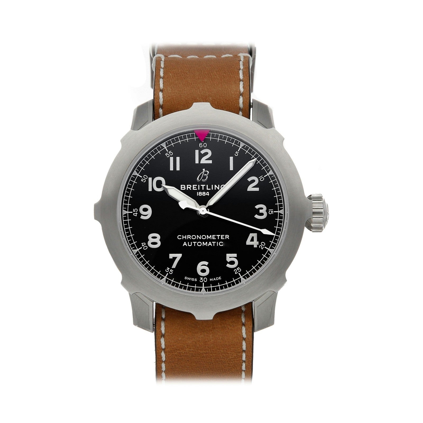 Breitling Aviator Super 8 B20 Steel Auto 46mm Strap Watch AB2040101B1X1