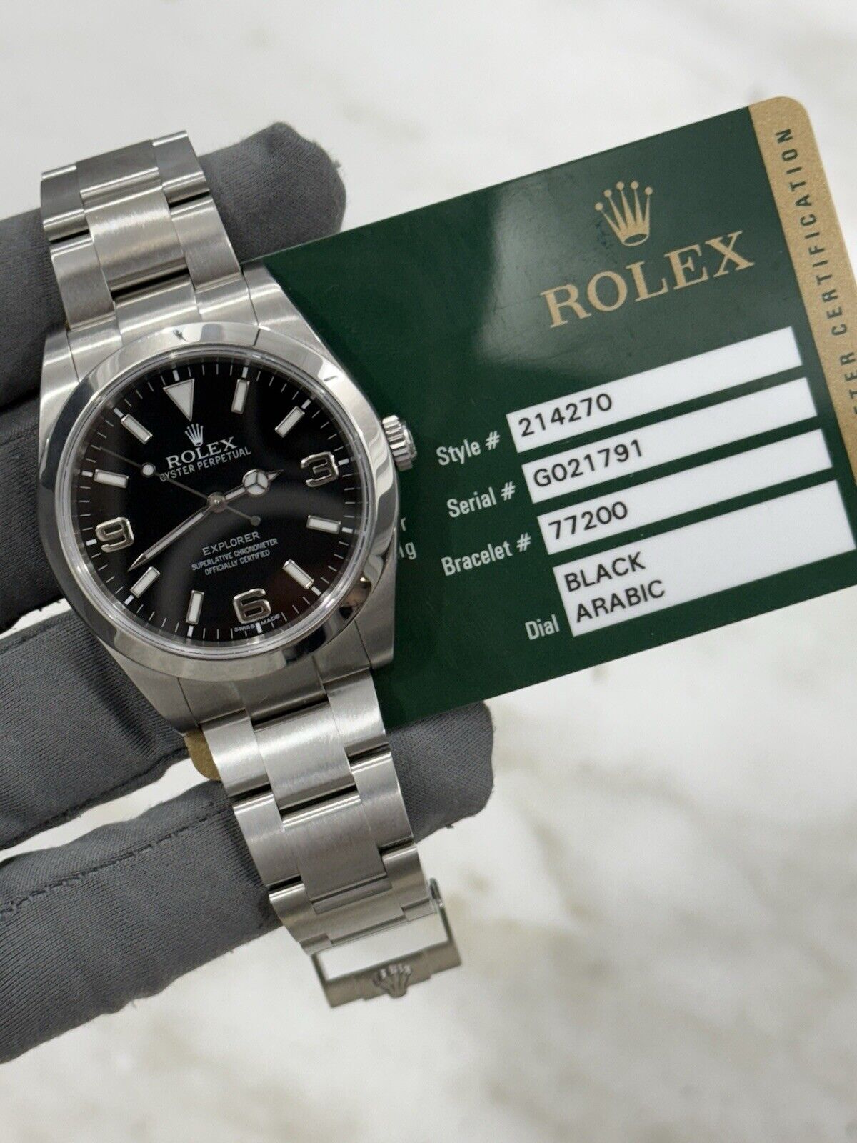 Rolex Explorer MK1 Stainless Steel 39mm Automatic Men’s Watch 214270 - W/ Papers