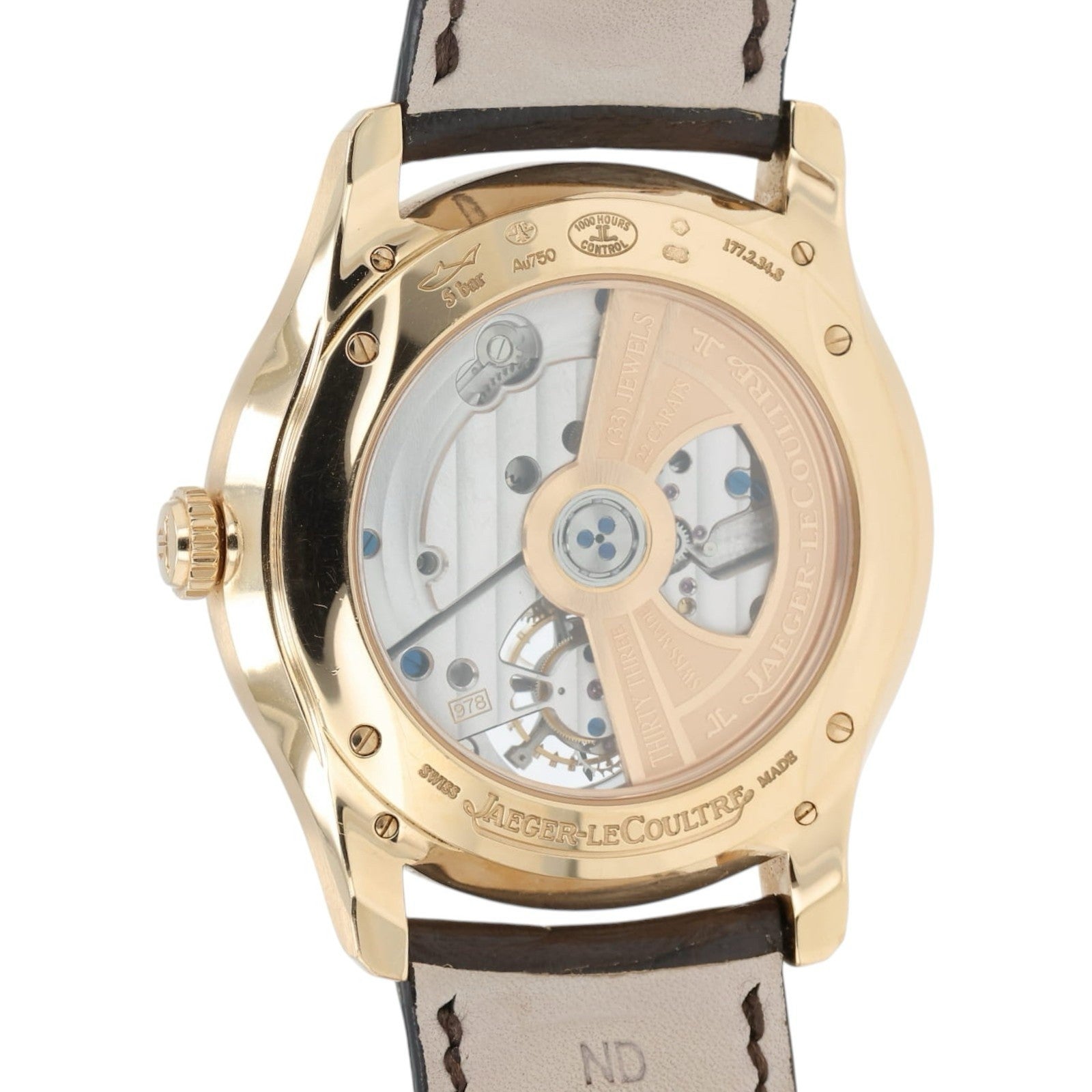 LeCoultre Tourbillon Cream Dial 18k Rose Gold 43mm Auto Men’s Watch Q1662510