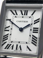 Cartier Tank Solo Quartz Movement 27x37mm Silver Dial WSTA0028 Stainless Steel