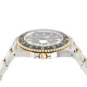 Rolex GMT Master Black Dial Gold & Steel 40mm Automatic Men's Watch 16753