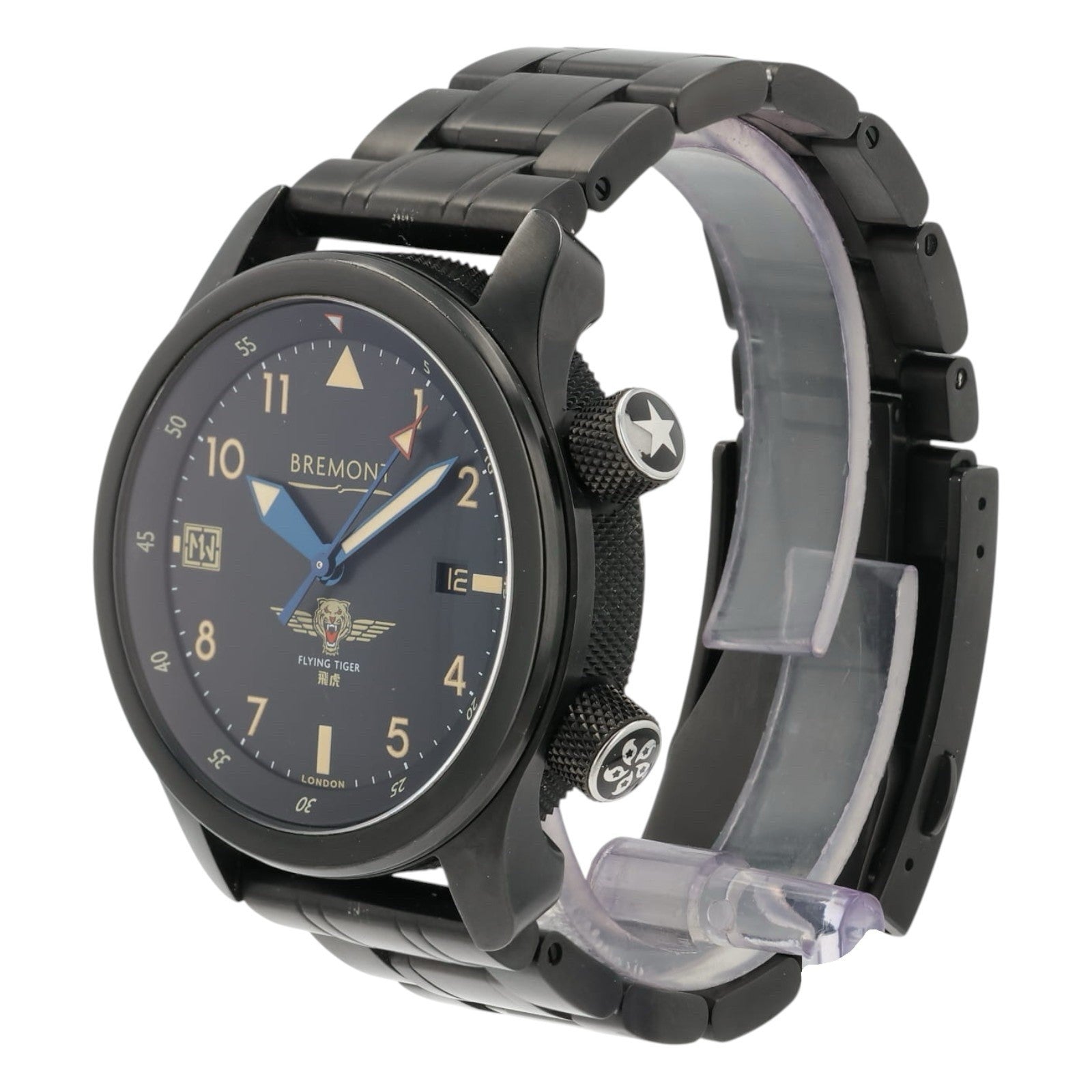 Bremont Flying Tiger Black Dial Stainless Steel 43mm Automatic Men’s Watch