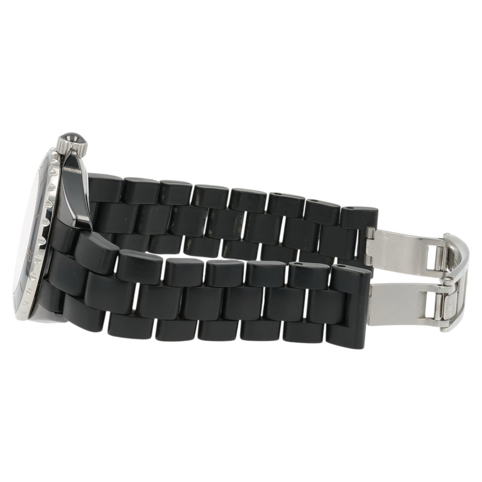 Chanel J12 Black Dial Stainless Steel 39mm Automatic Women's Watch - Box/Papers