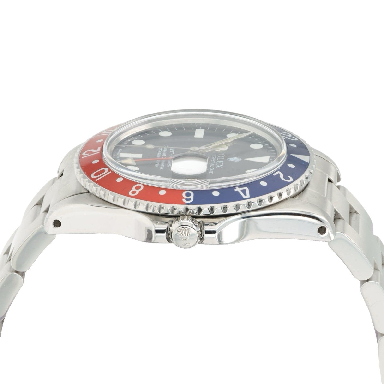 Rolex GMT Pepsi Black Dial Stainless Steel 40mm Automatic Men’s Watch 1675