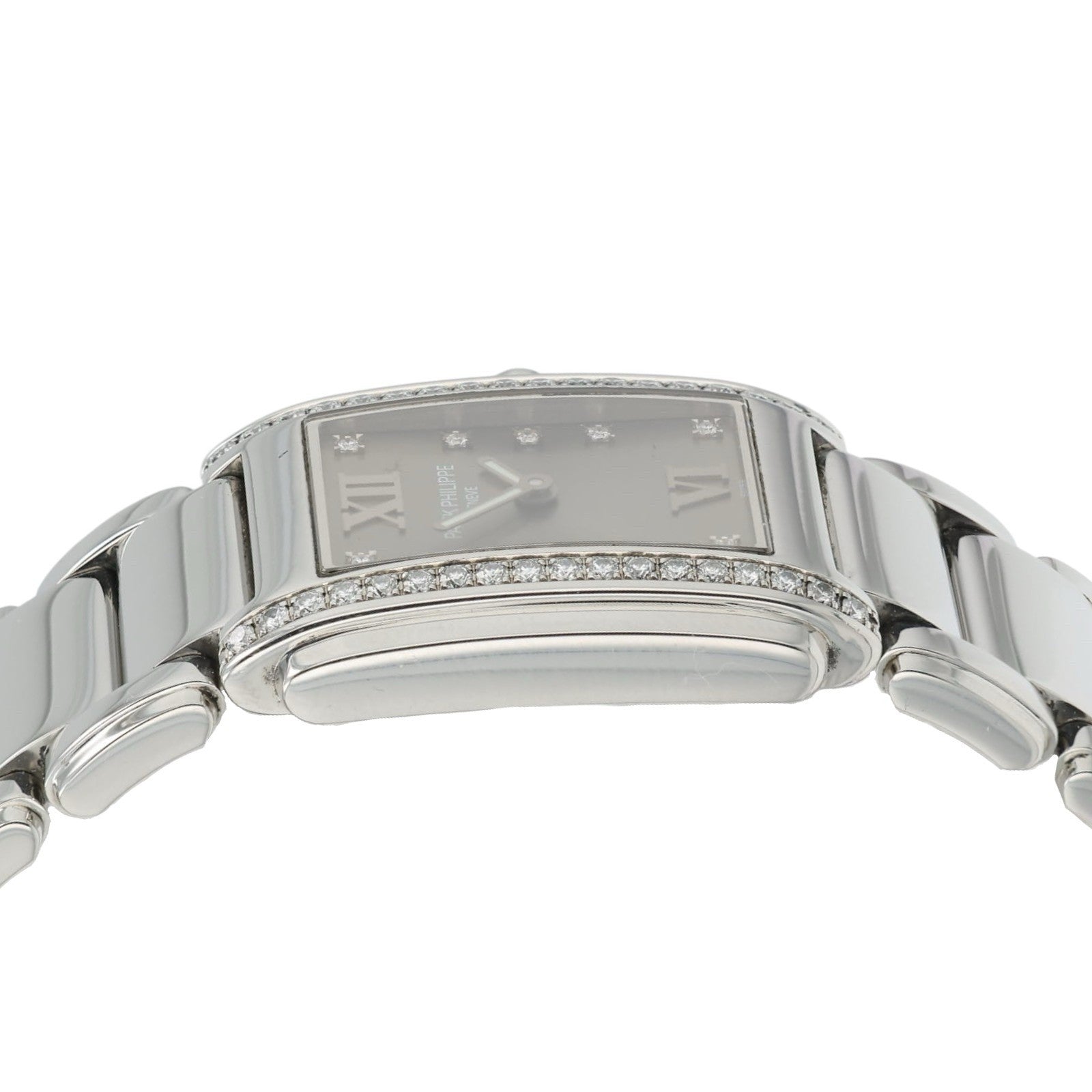 Patek Philippe Twenty Gray Dial Stainless Steel 25mm Quartz Women's Watch 4910