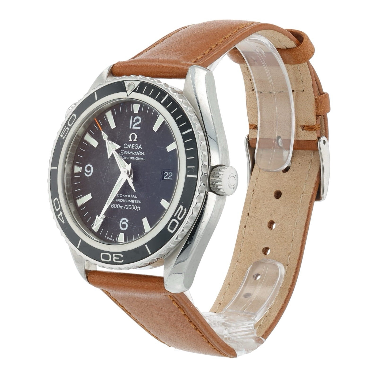 Omega Seamaster Planet Ocean Steel Black Dial 46mm Automatic Mens Watch 2200.50