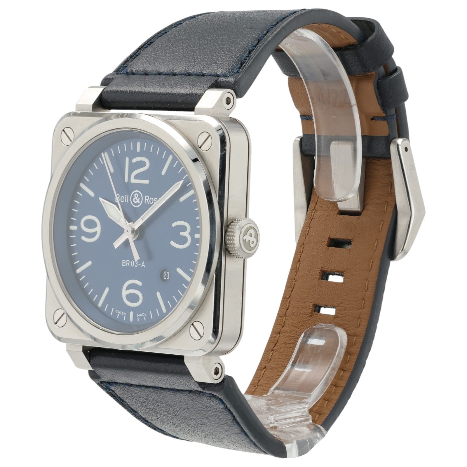 Bell & Ross BR03A Blue Dial Stainless Steel 42mm Automatic Mens BR03A-BLU-ST/SCA