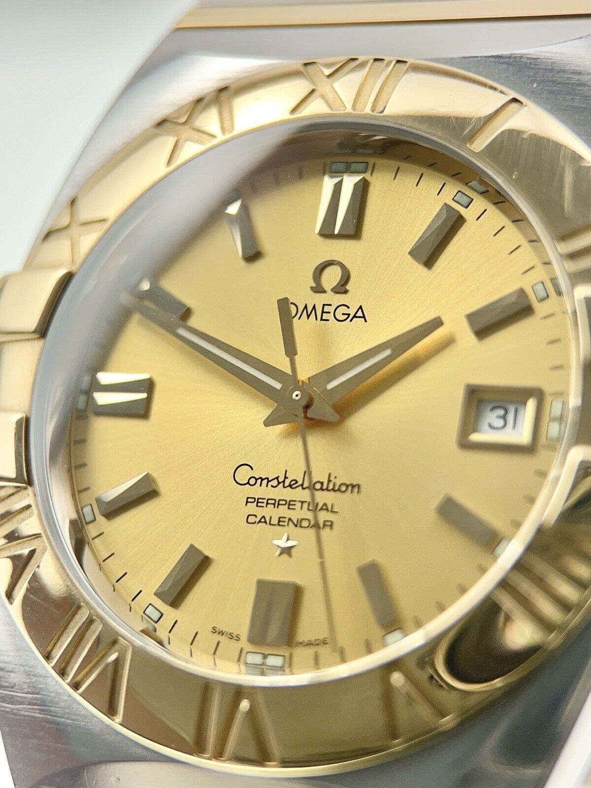 Omega Constellation Double Eagle Two Tone 38mm Quartz  Men’s Watch 1211.30