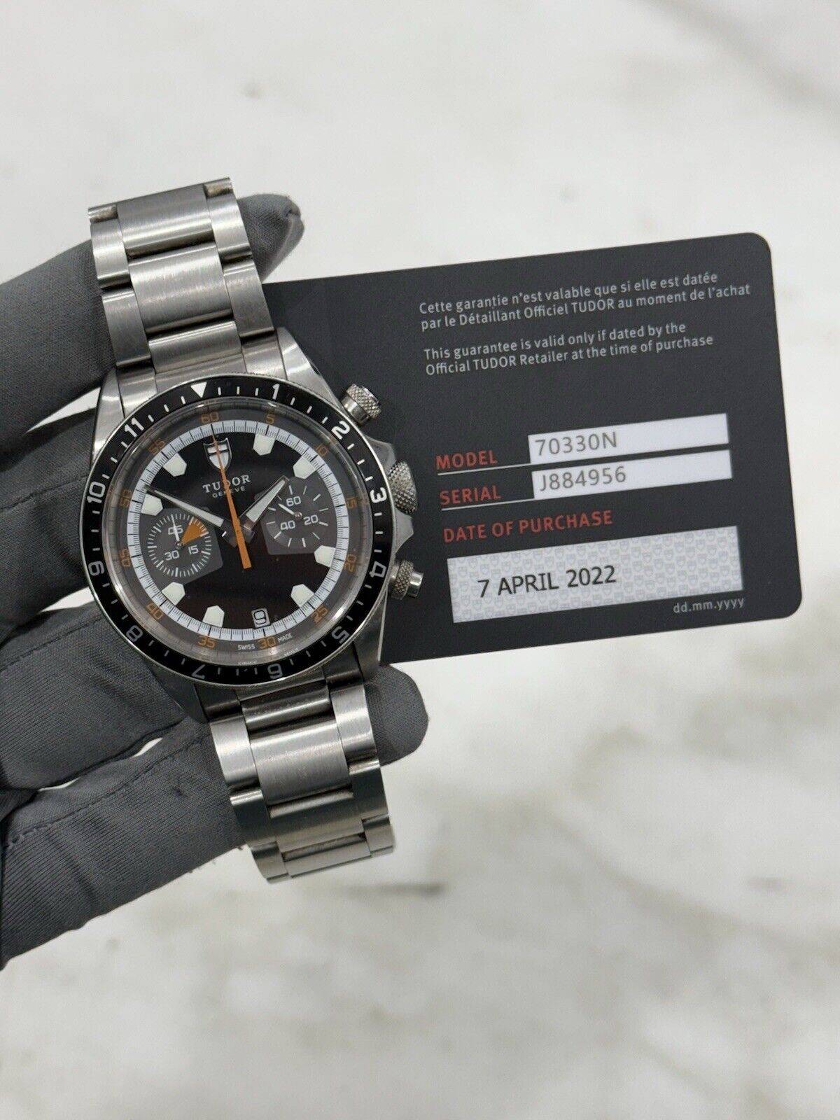2022 Tudor Heritage Chronograph Auto 42mm Stainless Steel Mens Watch 70330N B&P