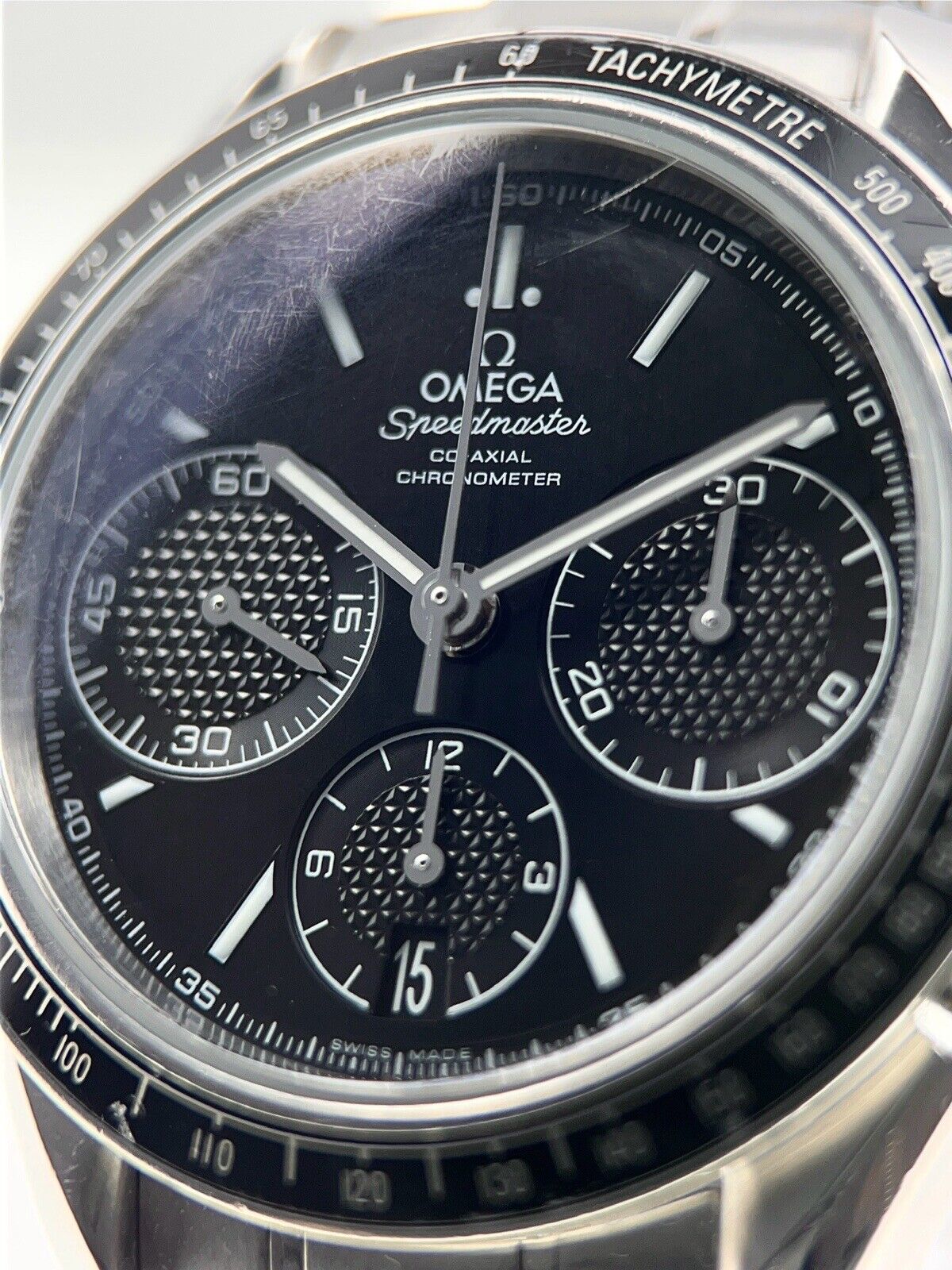 Omega Speedmaster Racing Steel Black 40mm Automatic Men’s Watch - Box/Papers