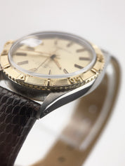 Rolex Datejust Turn-O-Graph Gold & Steel Champagne Dial 36mm Automatic Mens 1625