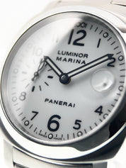 Panerai Luminor Marina Stainless Steel White Dial 40mm Automatic Men’s PAM00051