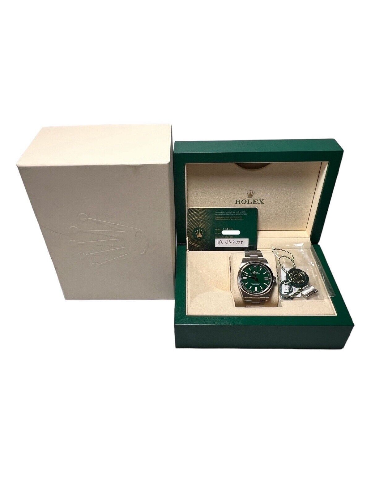 2023 Rolex Oyster Perpetual 41 Green Dial 124300 Automatic Watch - Box/Papers