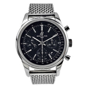 Breitling Transocean Chronograph Black Dial 43MM Automatic Box & Papers AB0152