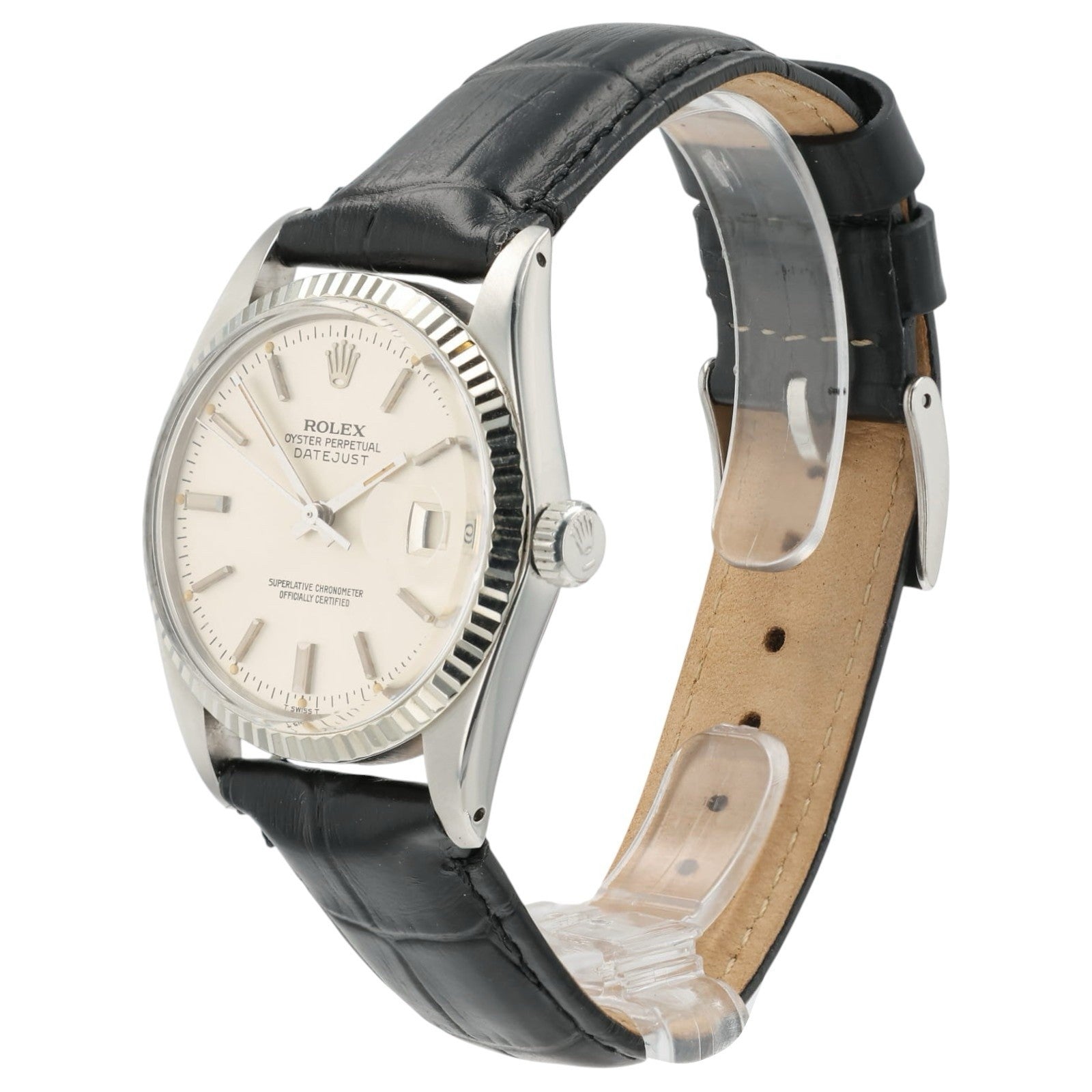 Rolex Datejust Silver Dial Stainless Steel 36mm Automatic Men’s Watch 16014