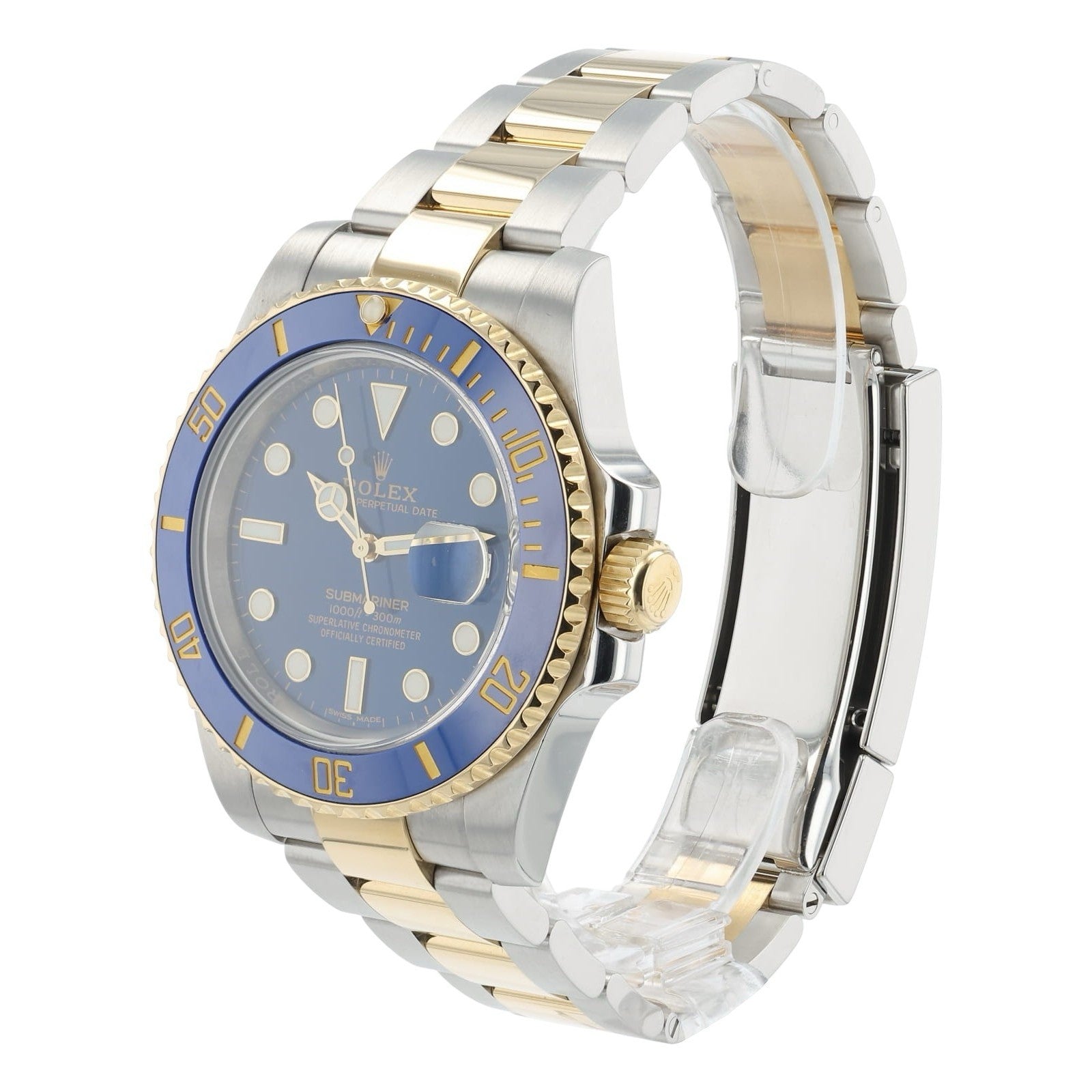 2025 CPO Rolex Submariner Steel & Gold Blue Dial 40mm Automatic Mens 116613LB