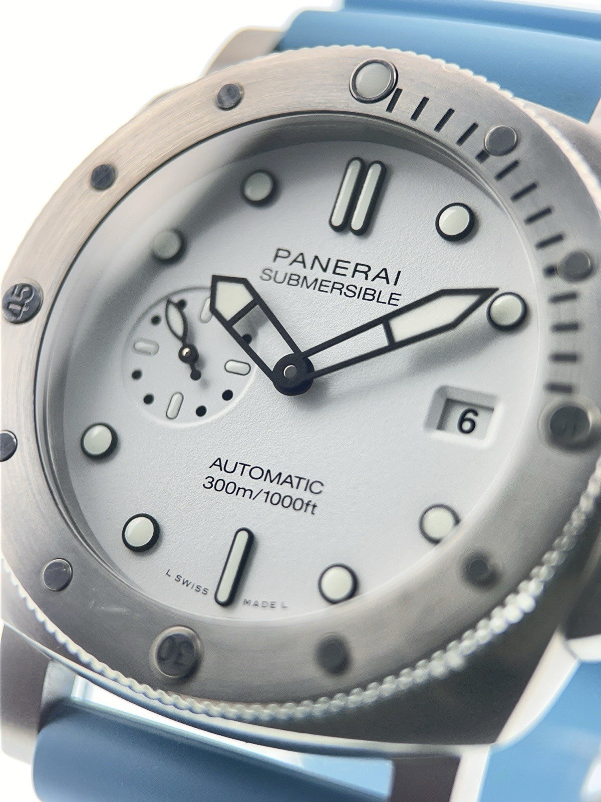 Panerai Submersible Steel White Dial 44mm Automatic Movement Mens Watch PAM01226