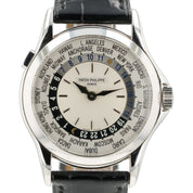 Patek Philippe World Time Silver Dial 18k White Gold 37mm Automatic Men’s 5110G