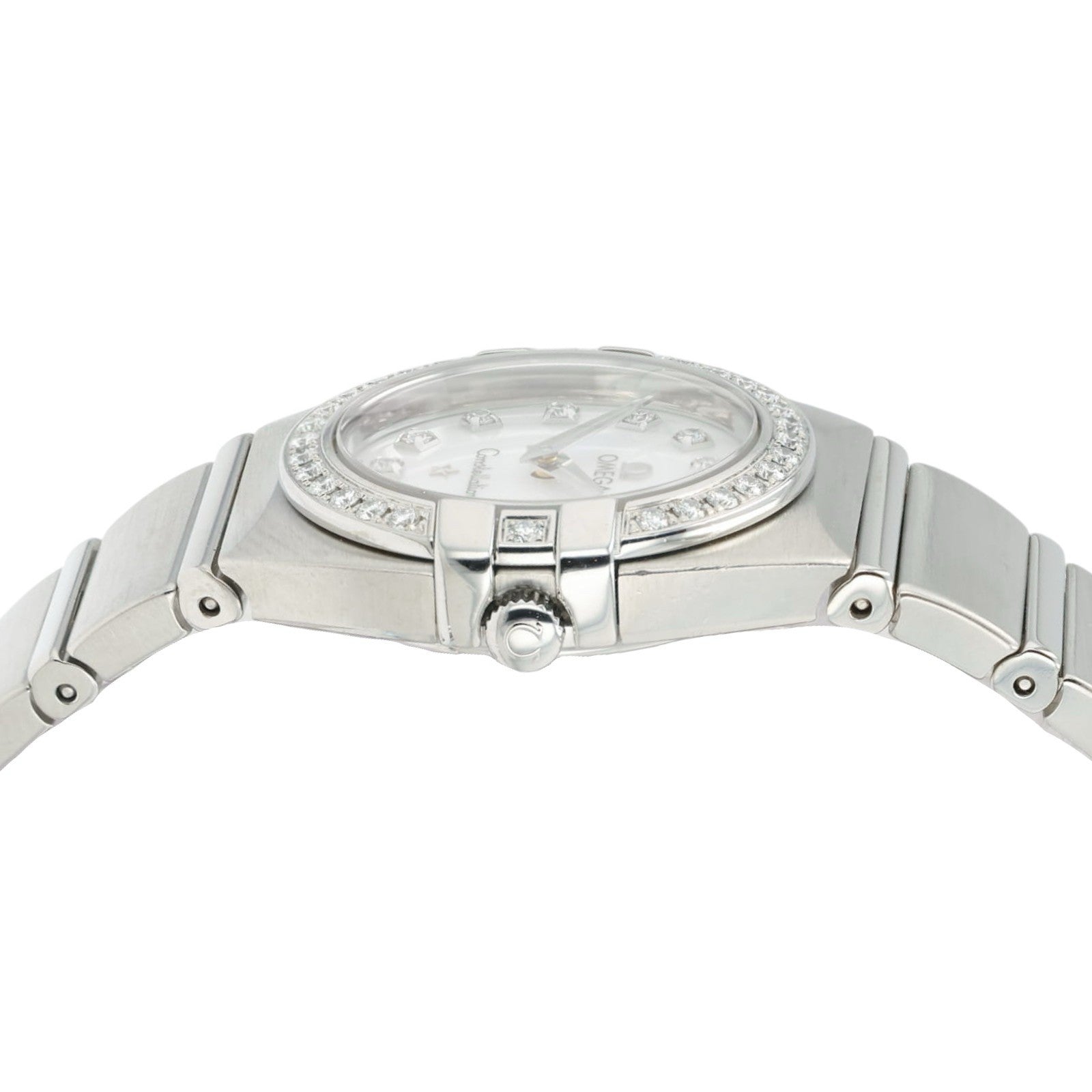 Omega Constellation MOP Dial Stainless Steel 24mm Quartz Womens Watch 1589.75.00