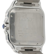 Cartier Santos Gold & Steel Silver Dial 39mm Automatic Men's Watch W2SA0006