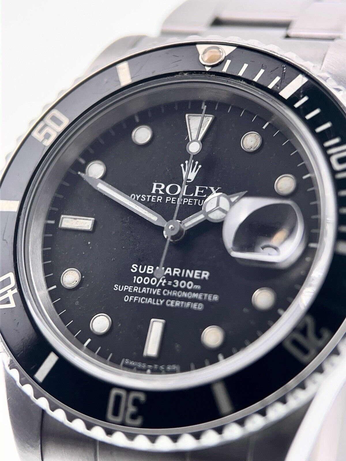 Rolex Submariner Date Stainless Steel Black Dial 40mm Automatic Men’s 168000