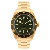 2024 Tudor Black Bay 18k Yellow Gold Green Dial Automatic Men's Watch 79018V