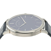 A. Lange & Sohne Saxonia Blue Dial 18k White Gold 39mm Manual Wind Men’s 205.086