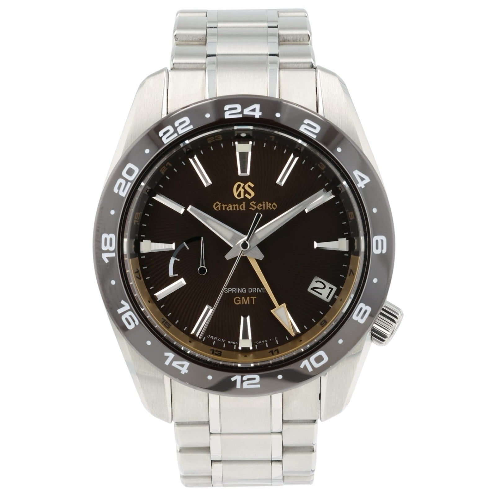 Grand Seiko Eagle Brown Dial Stainless Steel 40.5mm Automatic Mens Watch SBGE263