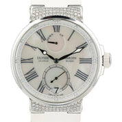 Ulysse Nardin White MOP Dial Diamond Steel 39mm Auto Women's Watch 1183-160