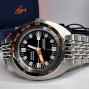 Doxa Sub 200T Swiss Automatic 39mm Shark Hunter Sharkhunter Watch w/ Box Papers