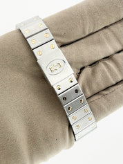 Cartier Santos Gold & Steel White Dial 29mm Automatic Men's Watch 2961