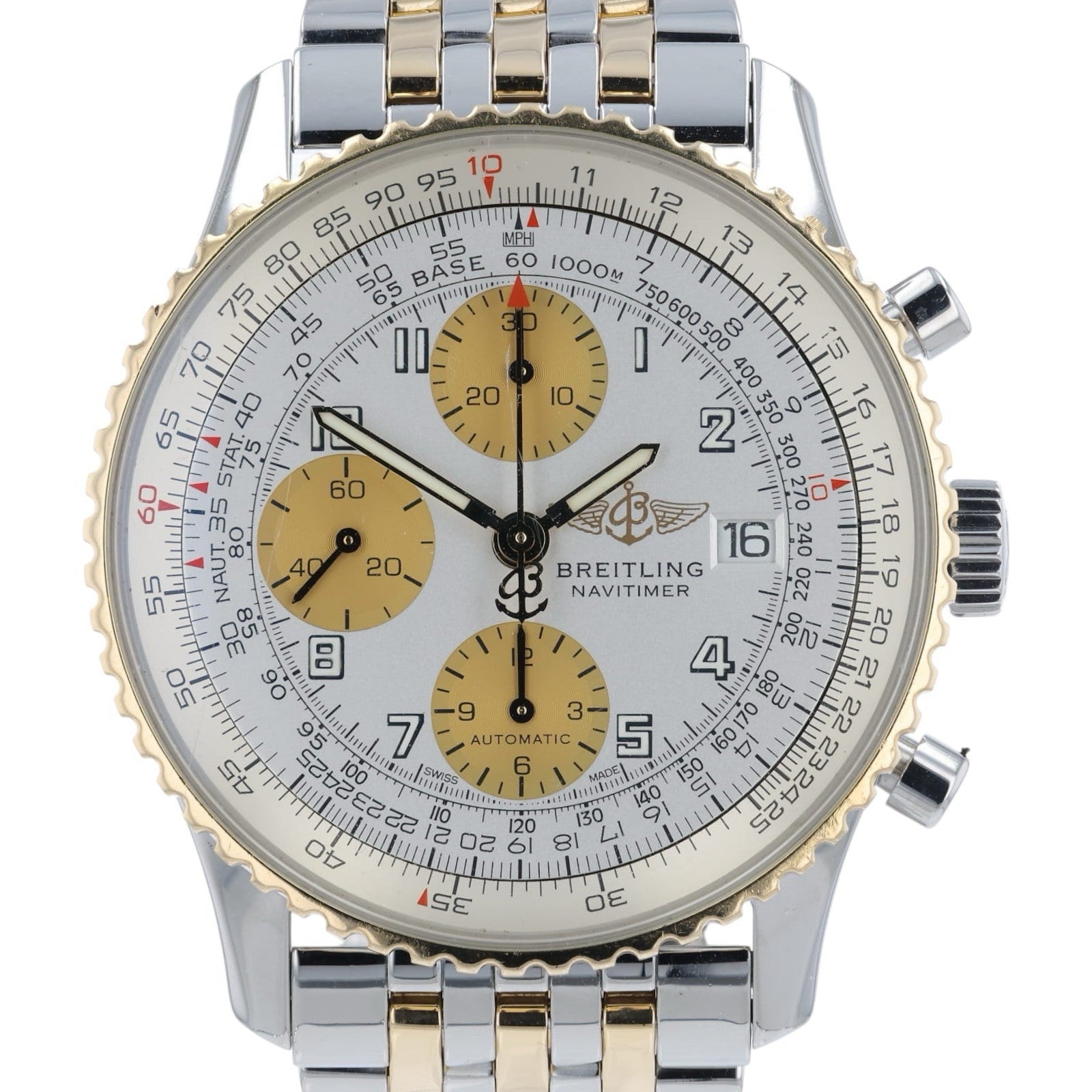 Breitling Navitimer Silver Dial Steel & Gold 41mm Automatic Men's Watch D13022