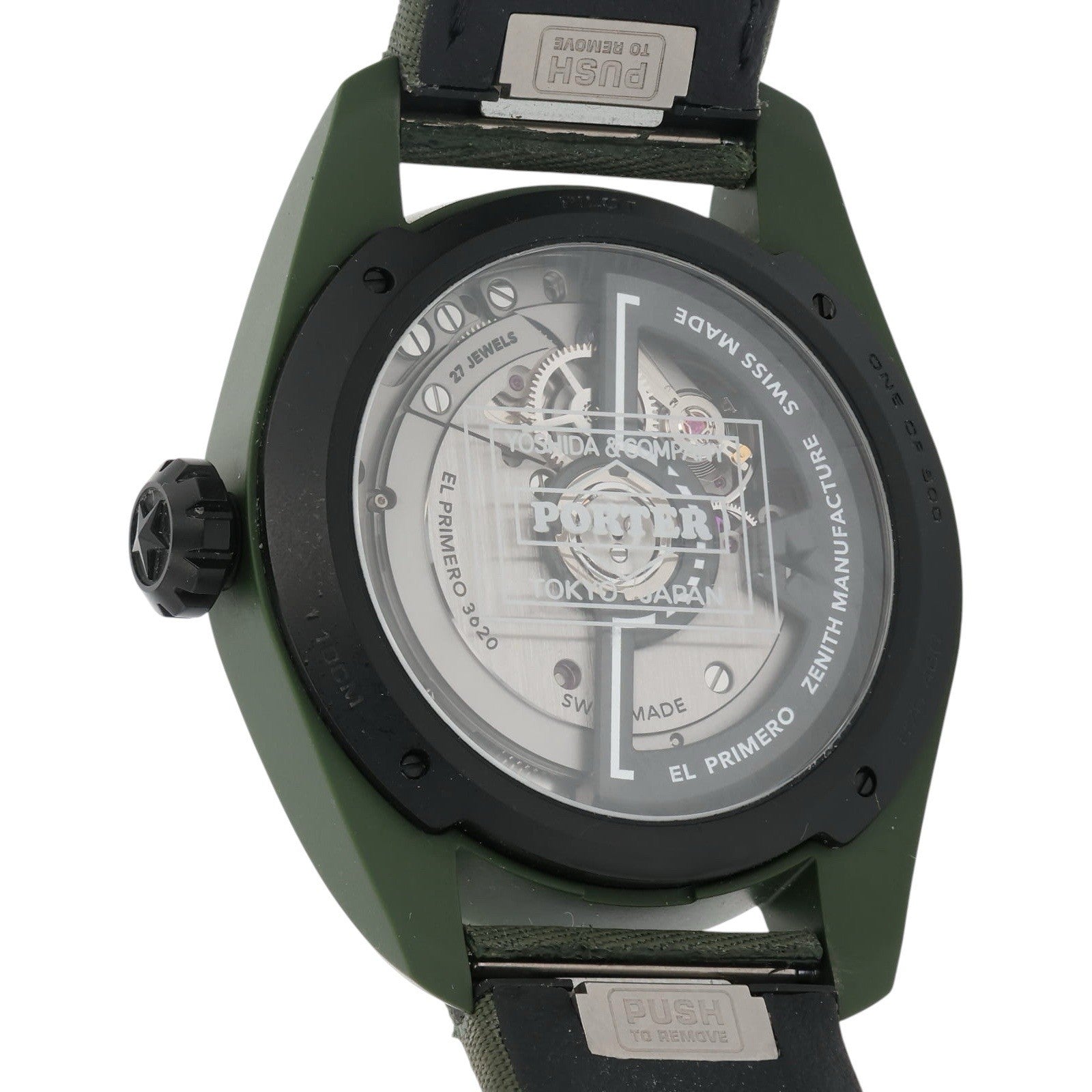 Zenith Pilot Porter Ceramic Green Dial 40mm Automatic Movement Mens 49.4001.3620
