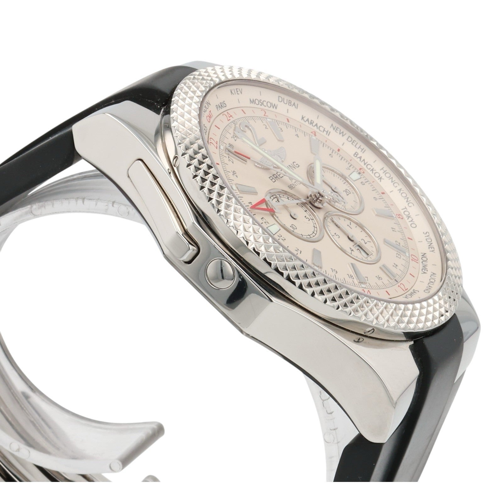 Breitling Bentley GMT Stainless Steel Cream Dial 49mm Automatic Men’s A47362