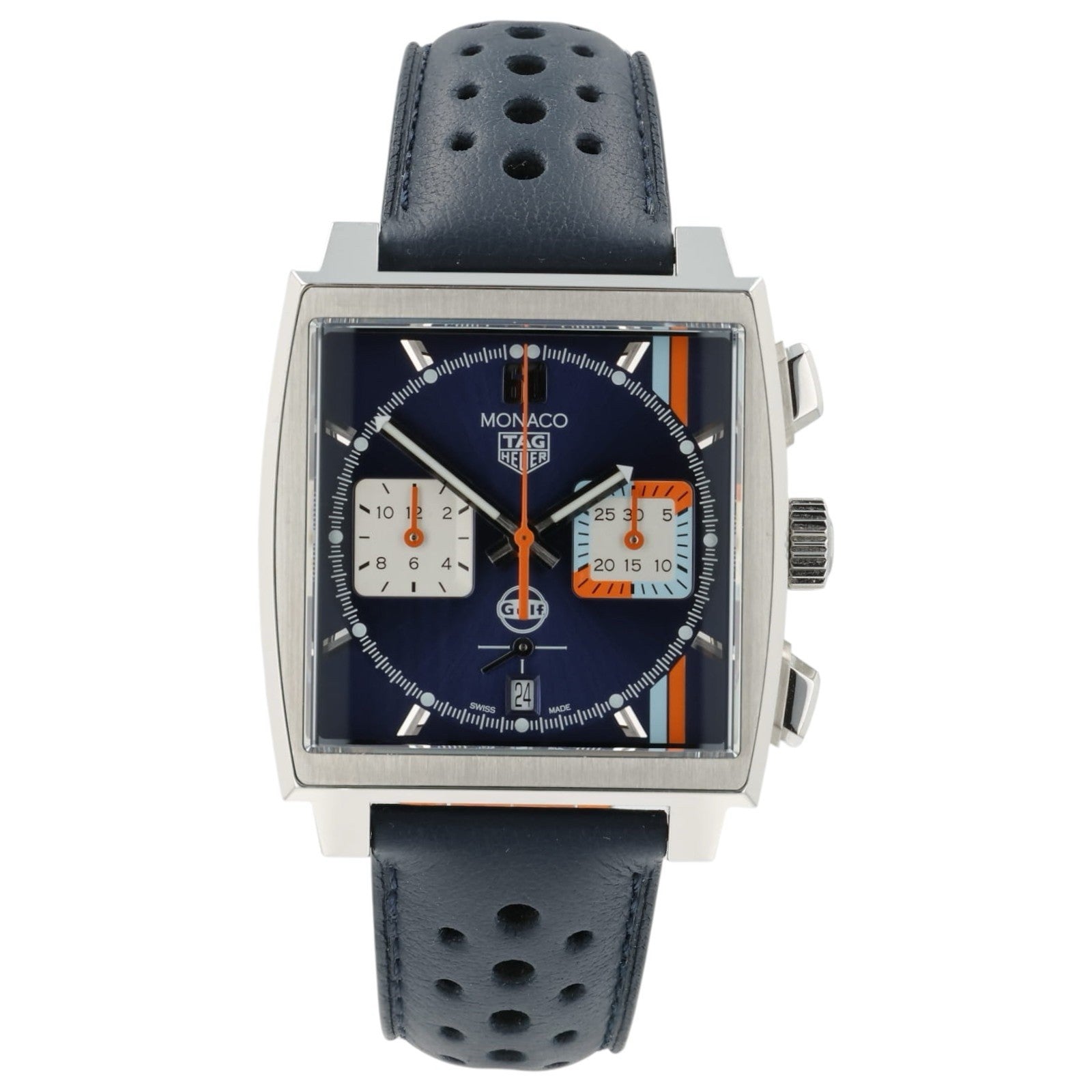 Tag Heuer Monaco Blue Dial Stainless Steel 39mm Automatic Men’s Watch CBL2115
