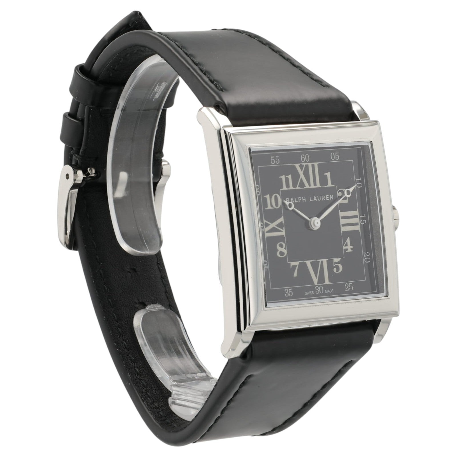 NEW Ralph Lauren 867 Black Dial Stainless Steel 35mm Automatic Men's Watch