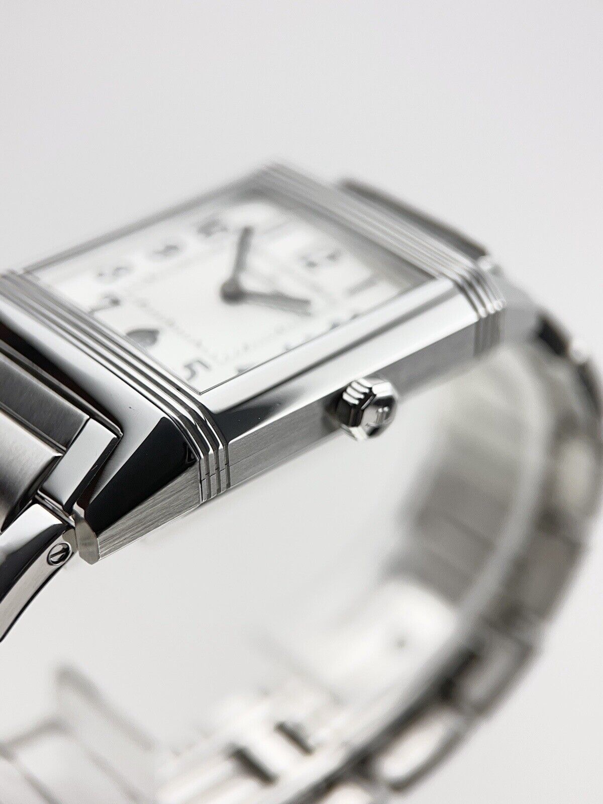 Jaeger LeCoultre Reverso Squadra Steel White Automatic Unisex Watch Q7048120