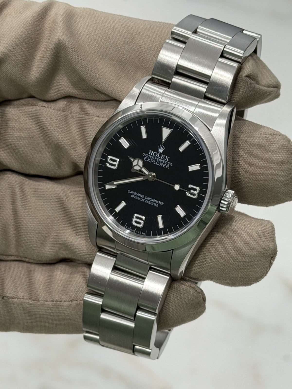 Rolex Explorer Stainless Steel Black Dial 36mm Automatic Men’s Watch 14270