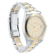 Rolex Datejust II Gold & Steel Champagne Dial 41mm Automatic Men’s Watch 116333