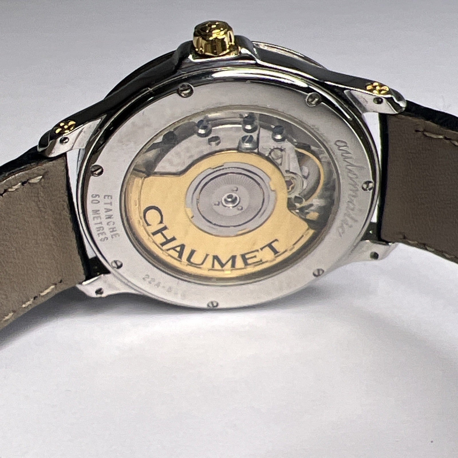 35mm Steel Chaumet Paris Automatic Watch w/ 48 Hour Power Reserve Ref. 22A-555