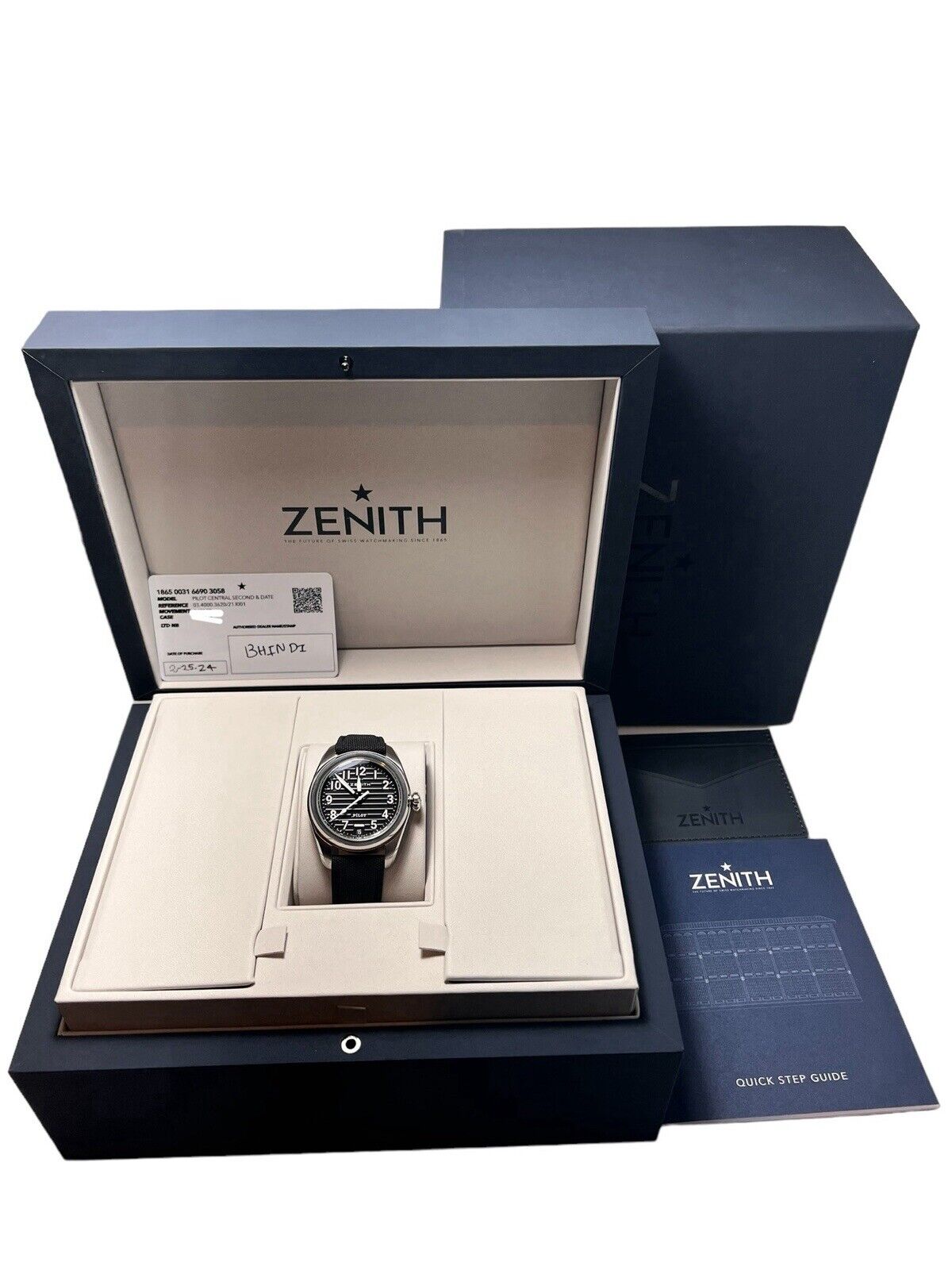 NEW 2024 Zenith Pilot Stainless Steel 40mm Automatic Men’s Watch 03.4000.3620