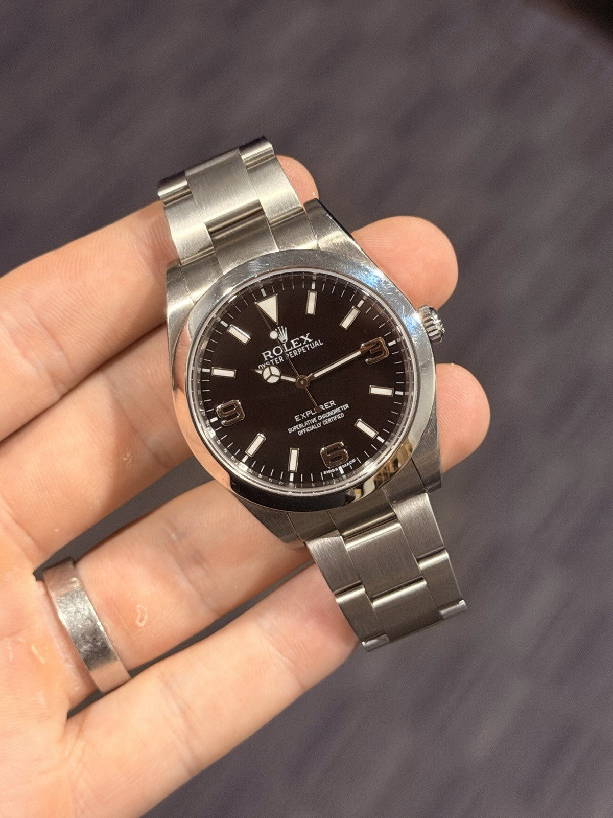 Rolex Explorer 3-6-9 Stainless Steel 39mm MK1 Automatic Men’s Watch 214270