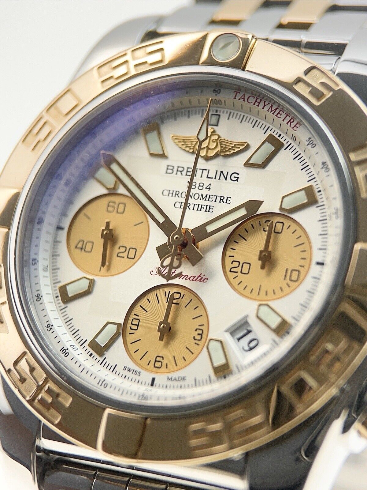 Breitling Chronomat Chronograph Steel & Gold 41mm Automatic Men's Watch CB0140