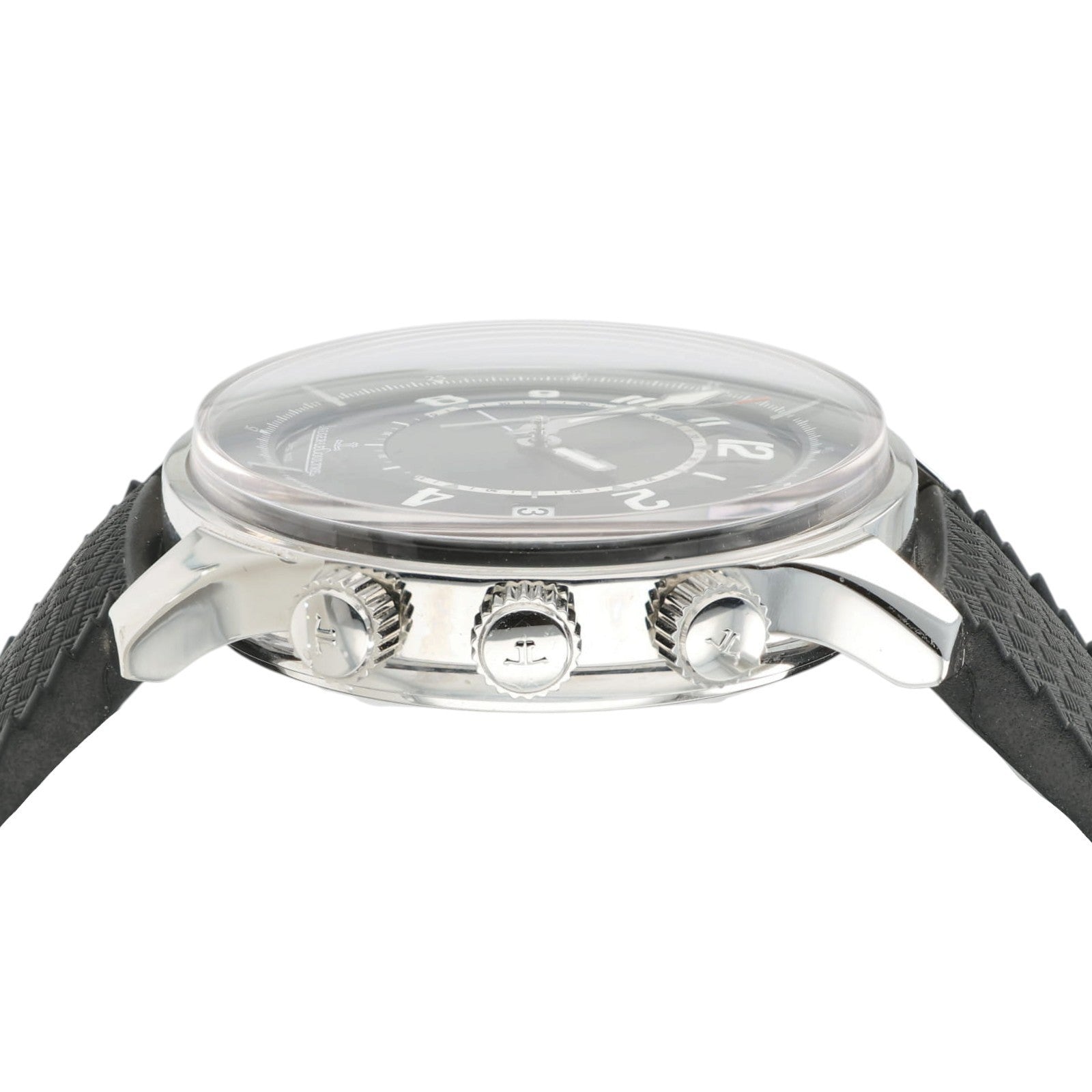 LeCoultre AMVOX Aston Martin Black Dial Steel 42mm Auto Alarm Watch 190.8.97