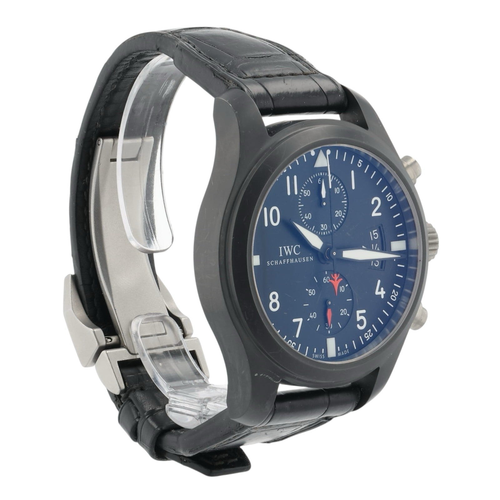 IWC Pilot Chronograph Top Gun Black Dial Ceramic 46mm Automatic Men’s IW388001